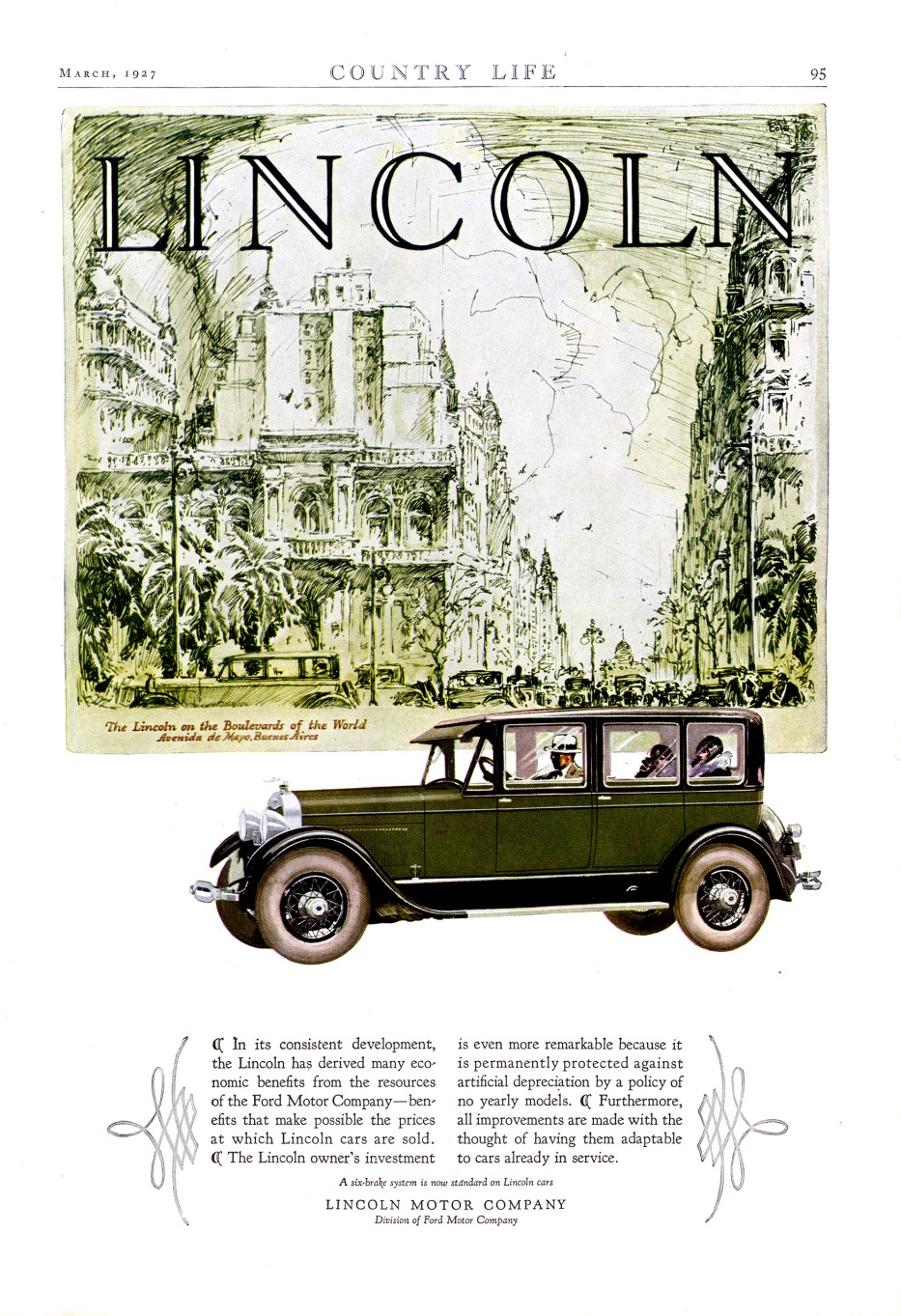 1927 Lincoln Auto Advertising